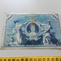 100 марки 1908 Германия, снимка 2 - Нумизматика и бонистика - 36243129