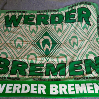 шал и знаме от футболен клуб Werder. Германия, снимка 1 - Фен артикули - 44828411