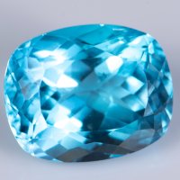 Голям син топаз 14.47ct cushion шлифовка, снимка 1 - Други - 41915527