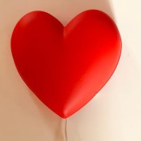 Стенна лампа сърце - червено - Икеа, снимка 3 - Лампи за стена - 41205972