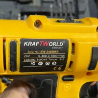 АКУМУЛАТОРЕН ВИНТОВЕРТ KraftWorld KW-24050XR , снимка 4 - Винтоверти - 41148449