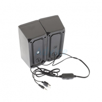 Тонколони Aula N-521, 2x3W, USB, RGB, Черен, снимка 3 - Тонколони - 36119080