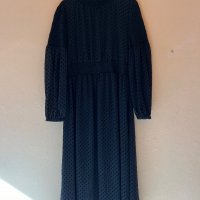 Дълга черна рокля 46 размер 🖤, снимка 1 - Рокли - 44197627