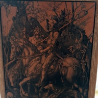 Картина Медна гравюра Рицаря Дявола Смърта на Албрехт Дюрер, снимка 4 - Антикварни и старинни предмети - 36105377