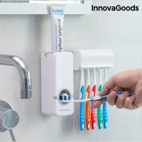 Диспенсър за Паста за Зъби с Поставка за Четка за Зъби InnovaGoods, снимка 1 - Органайзери - 41573460