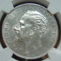 5 лева 1894 г NGC, снимка 1 - Нумизматика и бонистика - 41743484