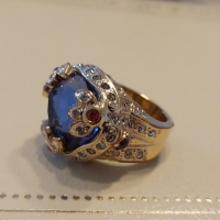 Versace-златен стар пръстен с естествени камъни, снимка 8 - Пръстени - 36039975
