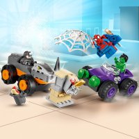 LEGO® Spidey 10782 - Хълк срещу Носорога – схватка с камиони, снимка 5 - Конструктори - 35798115