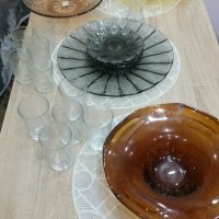 Стъклени чинии,чаши,фруктиера, снимка 6 - Други - 44664664