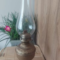 Бронзова газена лампа , снимка 1 - Антикварни и старинни предмети - 40610964