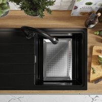 Кухненска Мивка от гранит модел Копенхаген 780-50 Smart 780 x 500 mm - Черна, снимка 9 - Други - 40471128