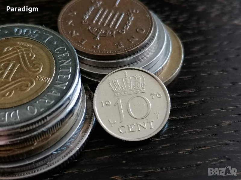 Монета - Холандия - 10 цента | 1976г., снимка 1