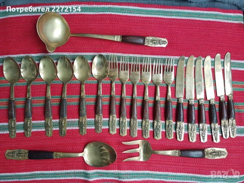 Позлатени прибори за хранене , снимка 1