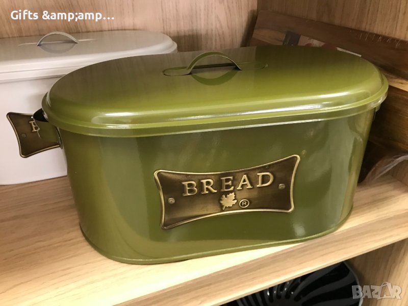 Метална кутия за хляб - в два цвята, снимка 1