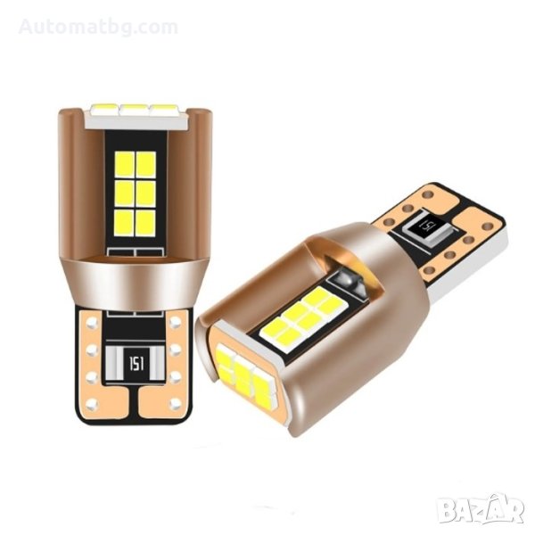 Комплект LED T10 Automat, 12-24V, Cambus, 19 диода, снимка 1