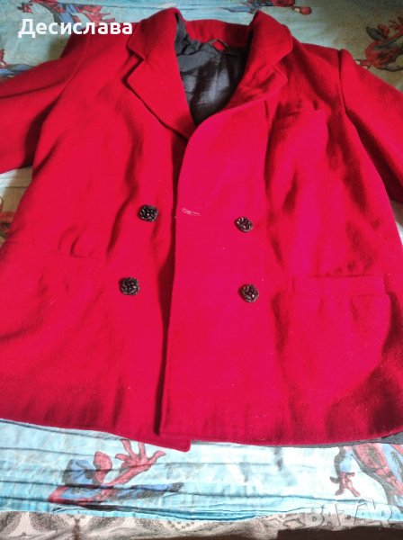 Червено дамско сако, снимка 1
