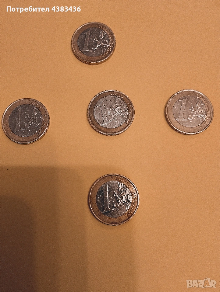 монети от 1 евро, снимка 1