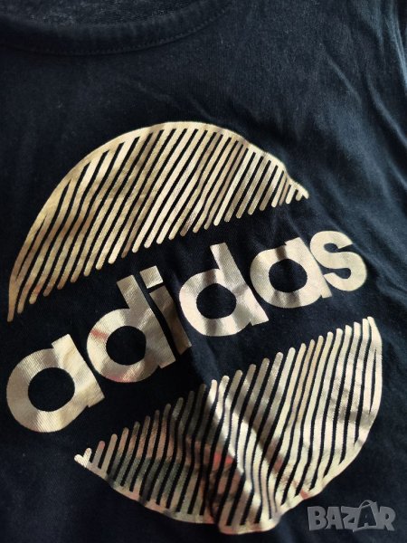 Adidas дамска тениска със златна щампа, Л/L , снимка 1