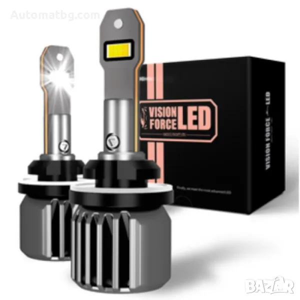 LED крушки Automat, Canbus, Mini, H1, 60W, 12000LM, 12V, 6000K, снимка 1