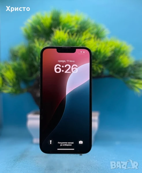 Apple iPhone 14, 128GB, 6GB RAM, 5G, Midnight , снимка 1