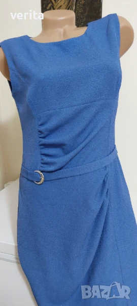 Елегантна синя рокля , снимка 1