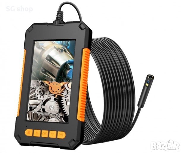 Ендоскоп камера + 4.3" дисплей с 5м кабел Професионален,, снимка 1
