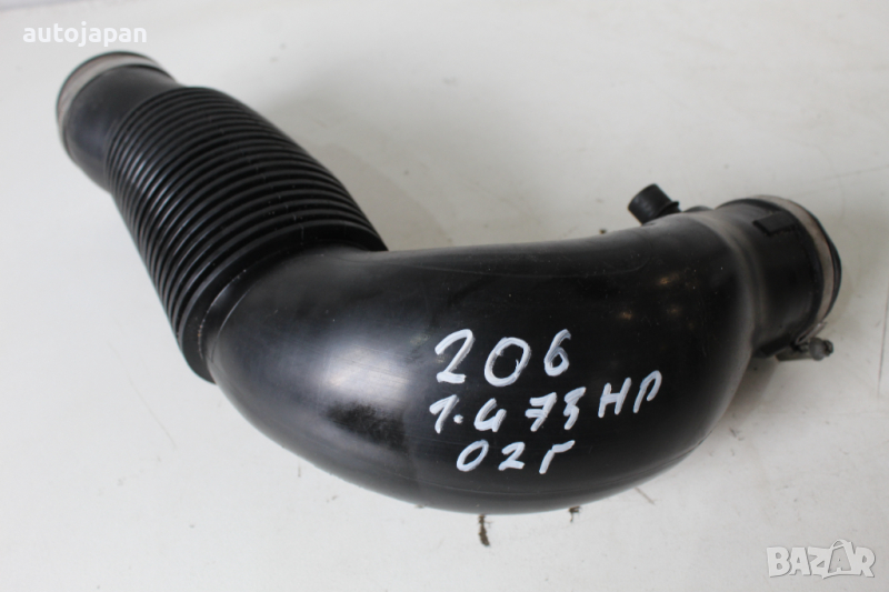 Гофриран маркуч, тръба Пежо 206 1.4 75кс 2врати 02г Peugeot 206 1.4 75hp 2002, снимка 1