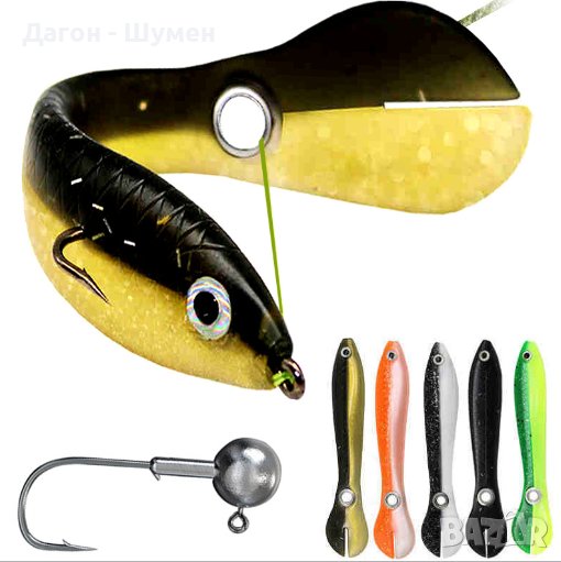 Комплект силиконови примамки в кутия, снимка 1