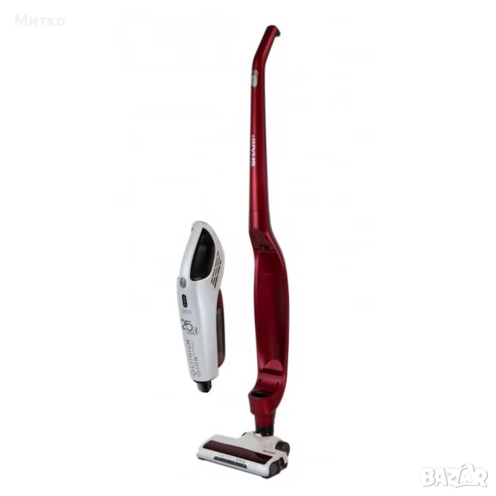 Вертикална прахосмукачка 2 в 1 Sharp Sa-vs3001rw, Автономия 60 минути, Бяла/Червена, снимка 1