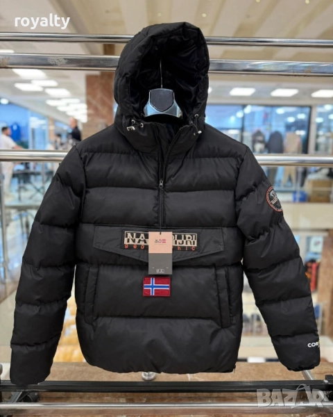 Черно Мъжко Зимно Яке , снимка 1