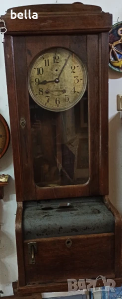 Много стар контролен часовник Fried.Ernst Benzing.Датиран от 1911 год., снимка 1