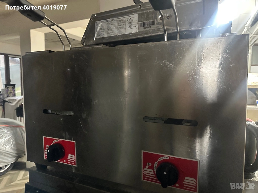 Фритюрник двоен на газ, снимка 1