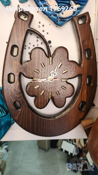 продавам дървен часовник Подкова!, снимка 1