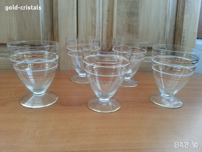 Ретро стъклени чаши , снимка 1
