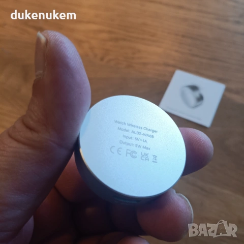 Магнитно зарядно за Apple Watch USB-C 5W – компактна безжична док станция, снимка 10 - Смарт гривни - 53333589