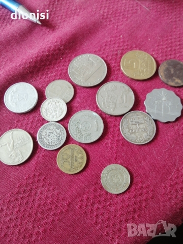 Български и чужди стотинки монети всички заедно се продават , снимка 3 - Нумизматика и бонистика - 36053553