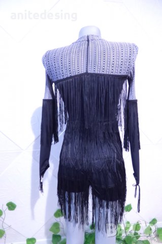 Детска рокля за спортни танци с ресни, снимка 10 - Детски рокли и поли - 39048380