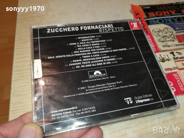 ZUCCHERO ORIGINAL CD-MADE IN ITALY 2309251059, снимка 9 - CD дискове - 51804784