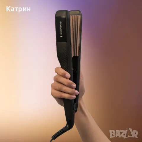 Преса за Вафли Remington Ceramic Crimp 220 S3580 за обем и текстура, снимка 2 - Преси за коса - 55953040