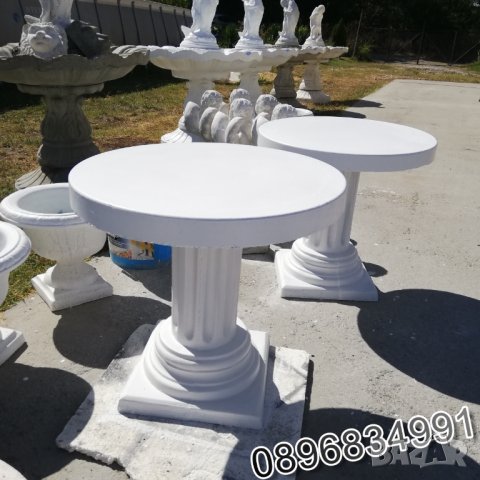 Градинска маса от бетон, снимка 1 - Градински мебели, декорация  - 35851990