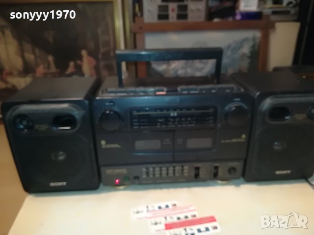 SONY-КАСЕТОФОН С 2 КОЛОНИ 1704231507, снимка 7 - Радиокасетофони, транзистори - 40389444