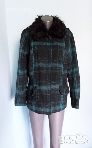 Два броя / Марково палто в каре "Hydraulic the blue jean standard" и "Yessica  , снимка 16 - Палта, манта - 48941993