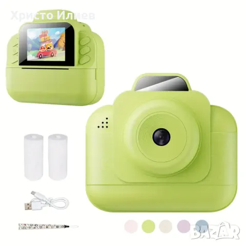 Детска камера с функция за печат Детски фотоапарат с дисплей за моментни снимки