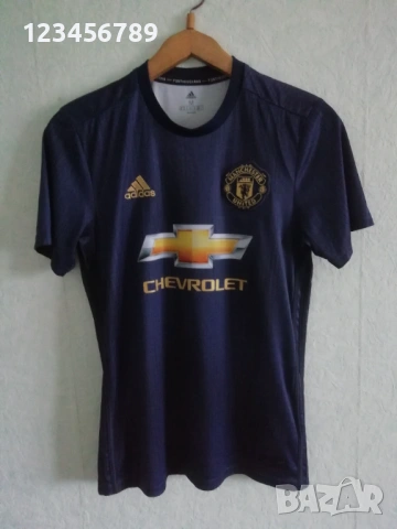 Manchester United Pogba Adidas оригинална тениска фланелка трети екип Манчестър Юнайтед Погба , снимка 2 - Тениски - 53521792