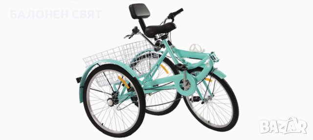 Промоция МЕГА МАРКА Сгъваем Нов Триколесен Велосипед 24 цола 7 скорости Триколка, снимка 3 - Велосипеди - 40937171