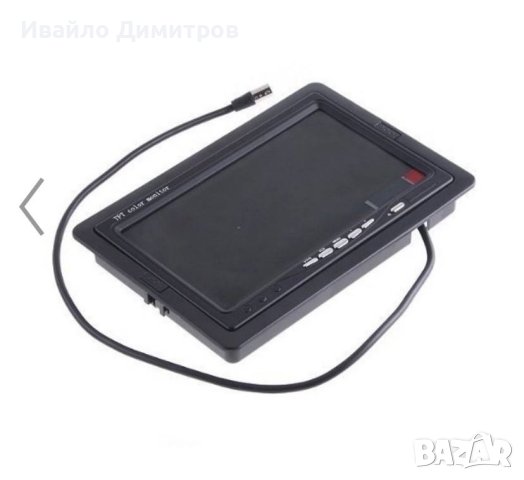 Монитор за кола с 7 инча LCD дисплей, HD 800 x 480 p и 2 AV изхода PK LCD2, снимка 3 - Аксесоари и консумативи - 41383586