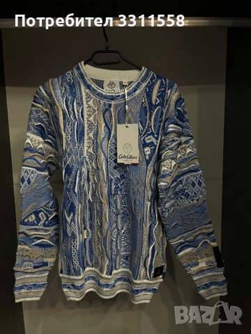 Carlo Colucci - Син Пуловер ПРОМО!, снимка 2 - Пуловери - 53531233