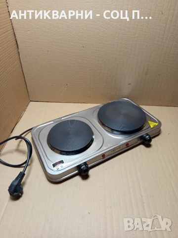 Стар Чисто Нов Двоен Електрически Котлон CROWN., снимка 2 - Антикварни и старинни предмети - 51379619