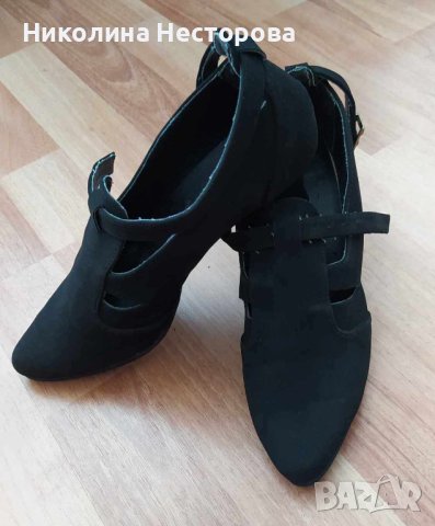 Обувки официални черни, снимка 2 - Дамски обувки на ток - 41774765