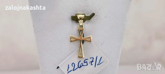 Нов Златен кръст-0,80гр/14кр, снимка 2 - Колиета, медальони, синджири - 52163895
